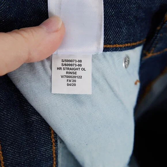 Banana Republic High Rise Straight Jeans in Rinse Women's 27 NWT - Picture 8 of 8